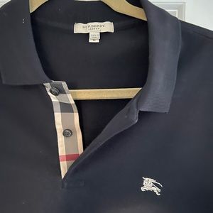 Men's Burberry London black polo size medium